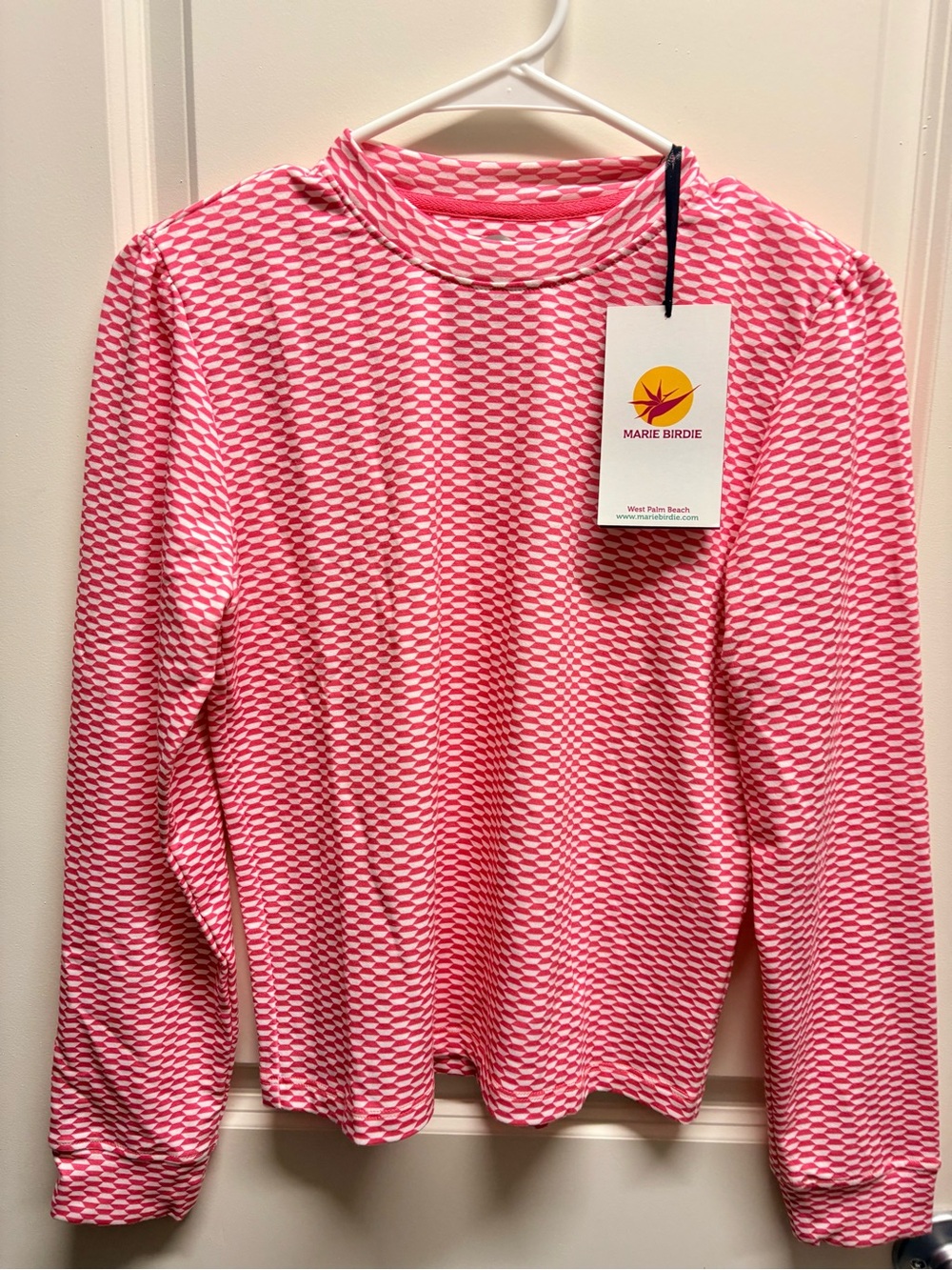 Marie Birdie Pink Patterned Long Sleeve Top